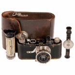 Leica I (B) Rim-Set Compur, 1930Leitz, Wetzlar. No. 50593, Elmar 3,5/50 mm in rim-set Compur,