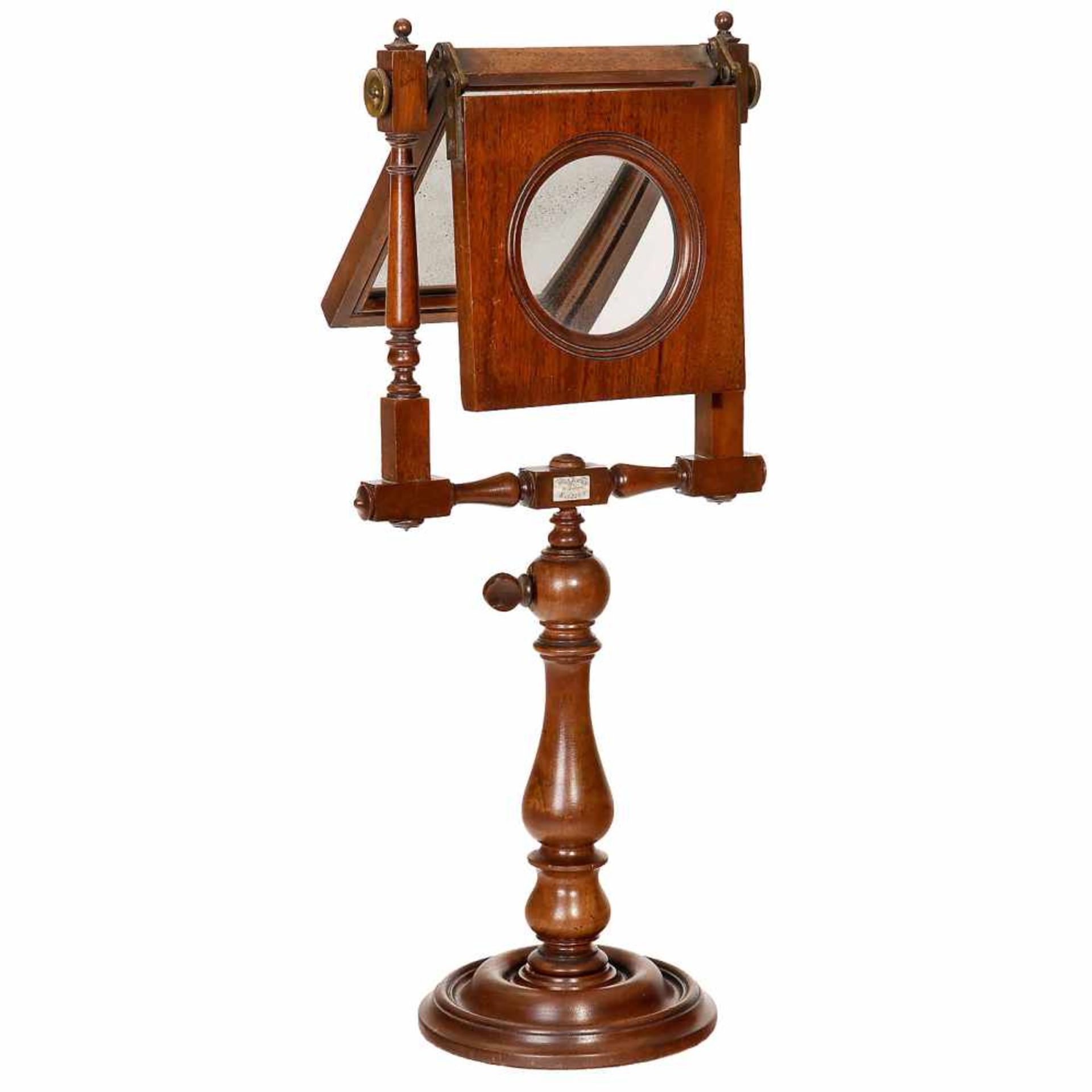 Early Zograscope, c. 1800W. & S. Jones, 30 Holborn, London. Polished wood, height 24 in., lens - Bild 2 aus 3