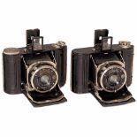 2 Nagel Vollenda "Elmar" Cameras, 2 Different Versions, 1932Nagel, Stuttgart. Type 48, Elmar 3,5/5