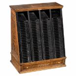 National Cash Register Company Receipt Cabinet, c. 1900Oak cabinet with lower drawer, 100
