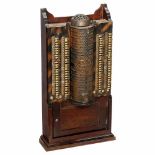 Simplex Time Clock, c. 1920Wall-mounted sheet recorder, for 100 employees, wood and bronzed cast