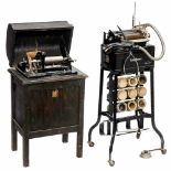 Dictating Machine and Shaving Machine, c. 19151) Ediphone, Thomas Alva Edison, for dictating and