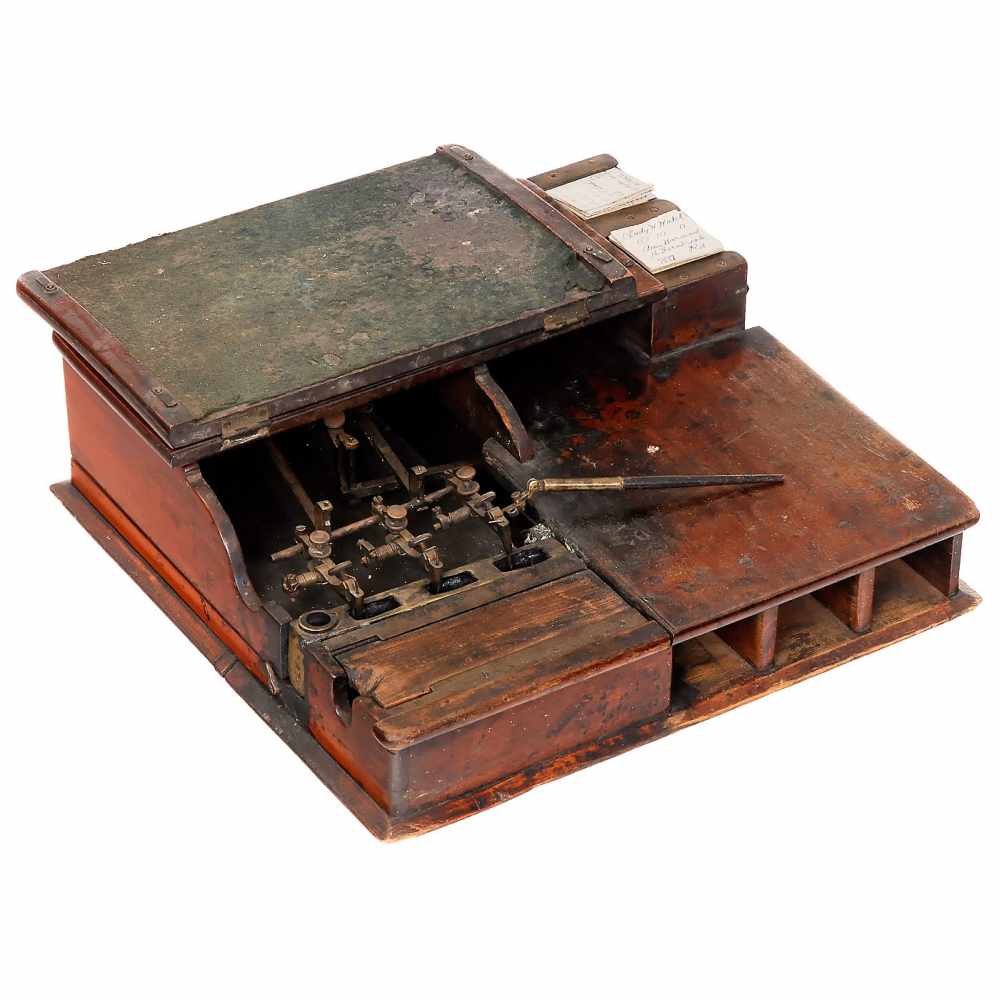 Multiple Writing Machine by Edwin T. Ponting, c. 1875"Polygraph" as used by English pawnbrokers,