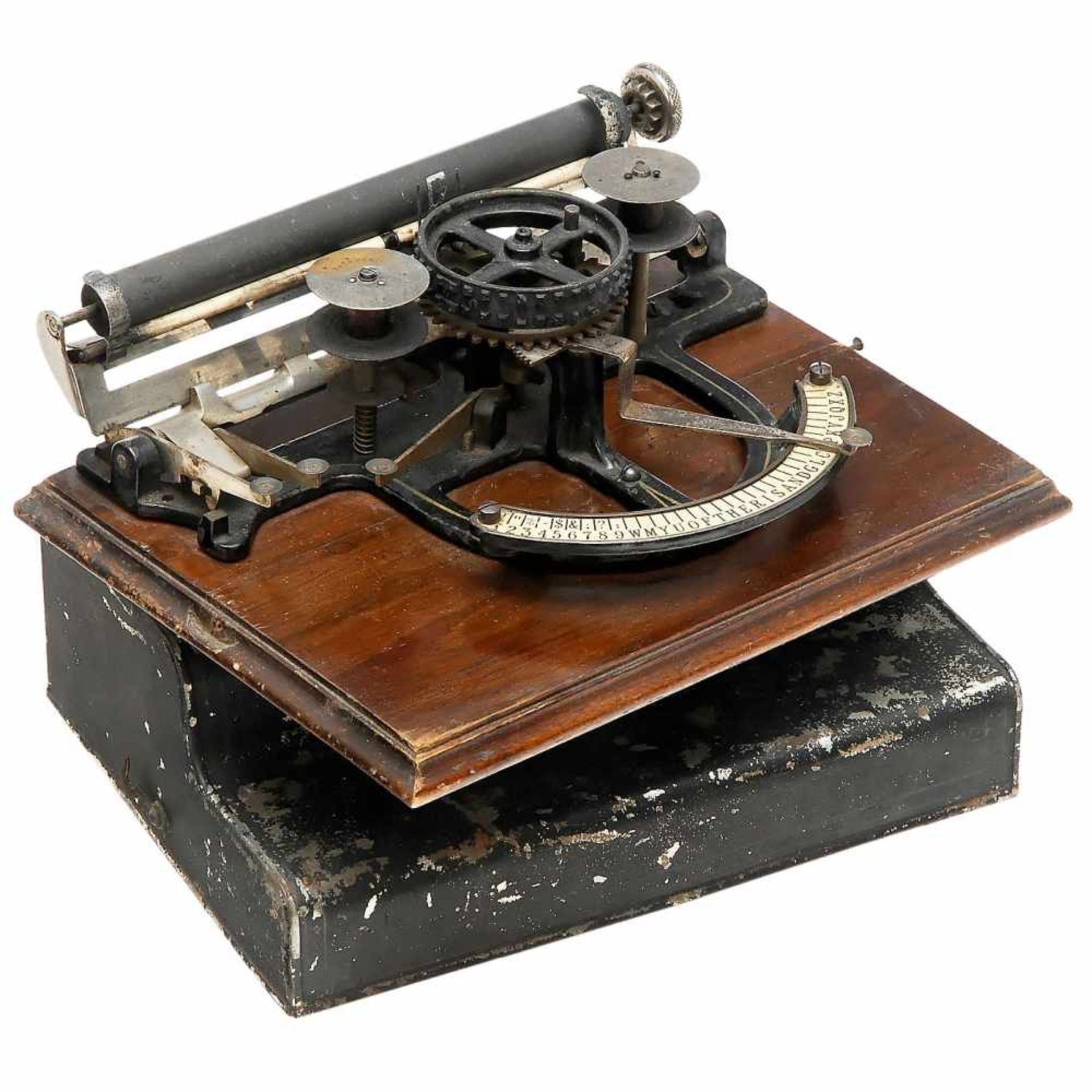 Champion, 1893Successor of the "Peoples", American index machine with ribbon mechanism and spools!