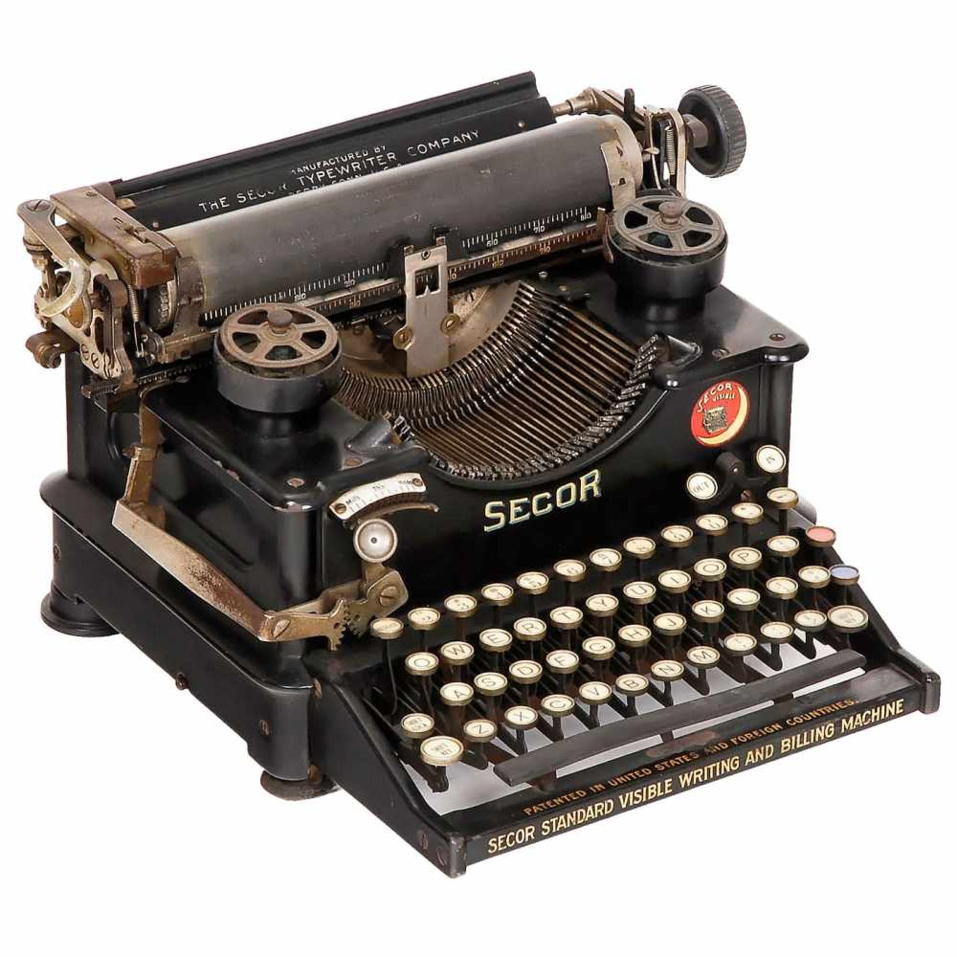 3 American Typewriters1) The Chicago typewriter, 1889, very desirable American typesleeve machine - Bild 3 aus 3