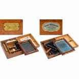 "The Edison Mimeograph" Models No. 0 and 1, 1875 onwards2 stencil copying devices in original cases,