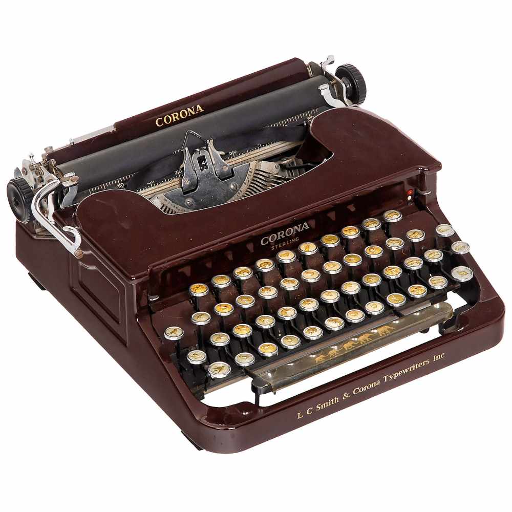 "Animal Keyboard" Corona Typewriter with Extensive Accessories, c. 1936Made by L.C. Smith & Corona - Bild 2 aus 5