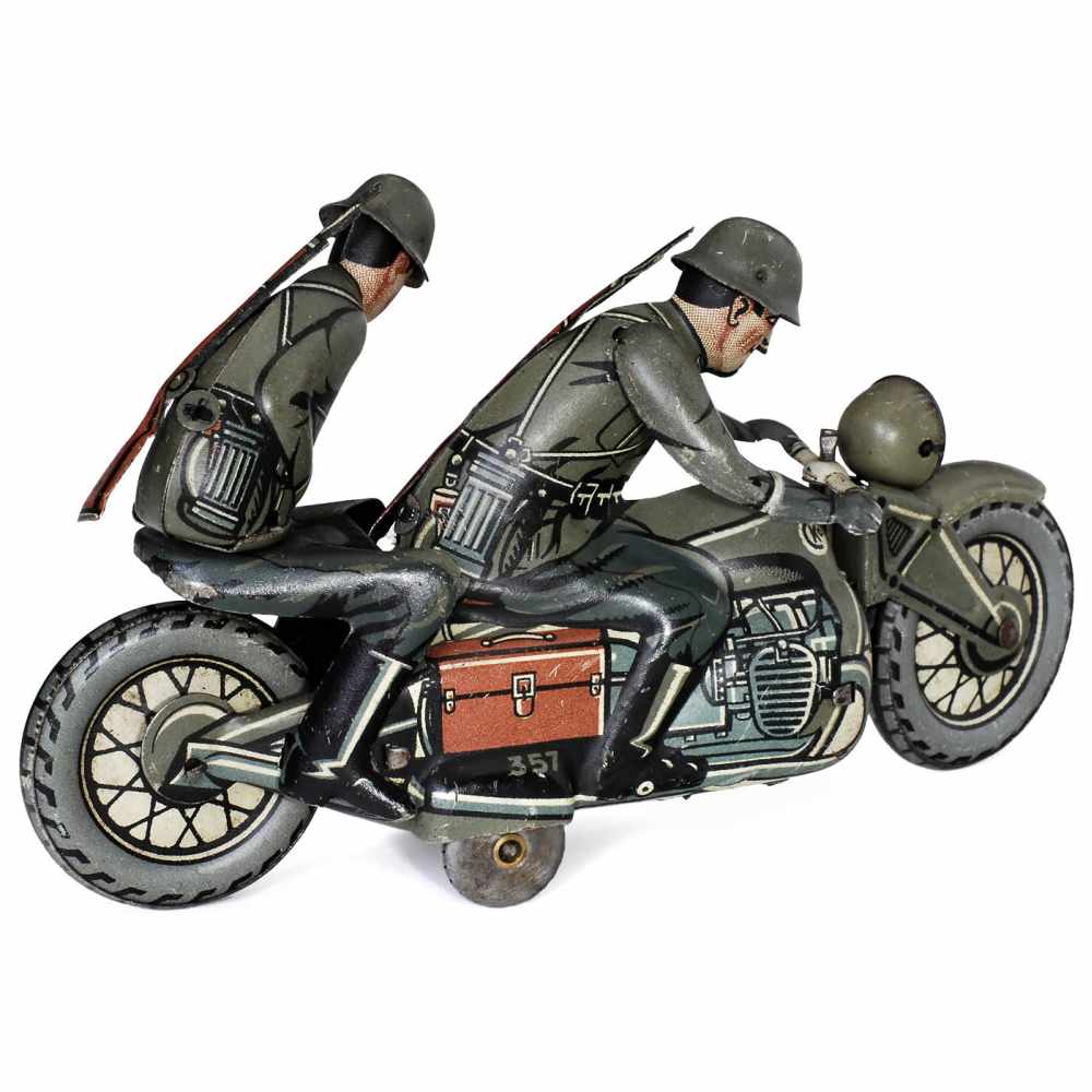 Kellermann Military Motorbike with Pillion No. 357, c. 1935Georg Kellermann & Co, Nuremberg, - Image 2 of 2