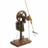 Early French Magnetic Motor, c. 1870Electromagnetic motor, for the rotation of Geissler tubes,