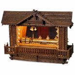 Musical Chalet with Organ and Dancing Dolls, c. 1895Probably by Karrer-Hofmann, Teufenthal,