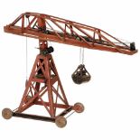 Large Crane by Bing, c. 1920Bing-Werke, Nuremberg. Catalog no. 10/9230, solid metal, on wheels,