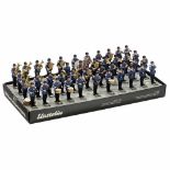 Elastolin Fire Brigade Band, c. 1990No. 7900, 41 hand-painted figures from the 7cm series, with