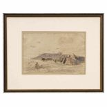 Original Drawing of WWI Reserve Airfield, 1918Pencil and ink, signed: "G. Reiser, August 1918", size