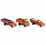 3 Trucks by GamaGeorg Adam Mangold, Fürth, Germany. 1) No. 255, lacquered tin, spring-driven (