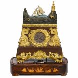 Ormolu and Copper Marine Automaton Clock by Eude and Cailly, c. 1840France, with 3¼-inch (8,3 cm)