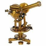 French Brass Theodolite by Laderrière, c. 1890Signed: "Laderrière à Paris", original lacquered