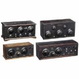 4 American Radio Receivers, c. 19251) Freed Eisemann. Model FE15, 5 tubes. Broadcast only. - 2)