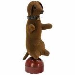 Dachshund Prototype from Schuco Patent Development, c. 1935Felt, metal base, height 8 ¼ in.,