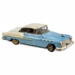 Buick Sedan Toy by Günthermann, c. 1956Nuremberg, blue and beige painted tin, lithographed interior,