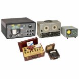 4 Radio Technical Measuring Instruments and 1 Hallicrafters Receiver1) Philips GM2889 signal