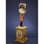 Life-sized Electric Automaton Torchbearer by Franz OehrleinMainz, Germany. Papier-mâché and