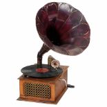 Perfectaphone Gramophone, c. 1910Constantin Furne, Paris. Walnut case, Perfectaphone Concert