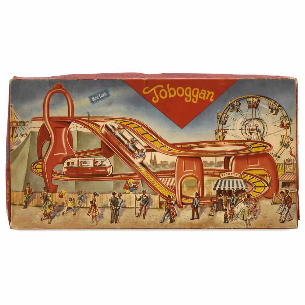 4 Boxed Technofix Clockwork Toys, 1960s1) No. 314, Busy Diesel. - 2) No. 290, Toboggan. - 3) No. - Image 5 of 5