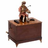 16-Key Reed Barrel Organ with Monkey Automaton by Alexandre Théroude, c. 1870No. 392 on barrel and