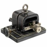 Märklin Steam Engine Dynamo No. 3395, c. 1912Permanent magnet, cast iron on hardwood base, very