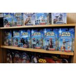 (Star Wars) Figures Attack of the Clones Collection 1, four packs, Collection 2, fifteen packs,