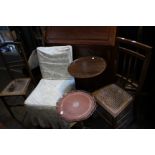 Edwardian chairs, mixed group & selection of occasional tables