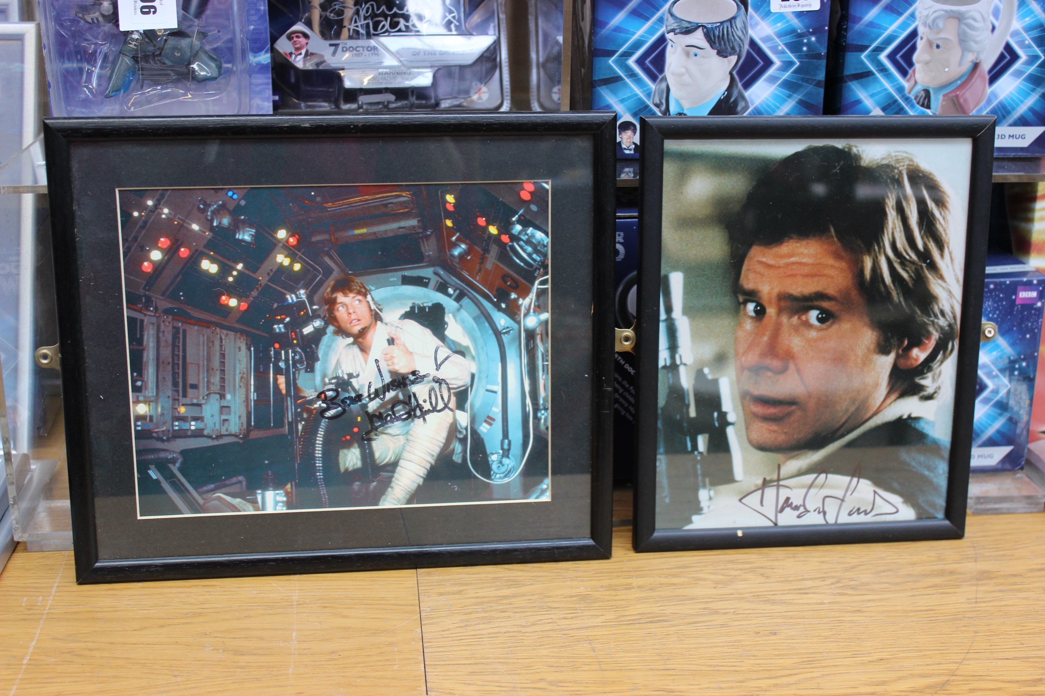(Star Wars) A collection of signed pictures in frames - from Episode IV, episode V and episode VI to