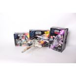 (Star Wars) The Power of the Force Electronic X-Wing Fighter, with attack-action wings and authentic