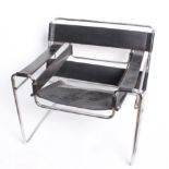 After Marcel Breuer (Hungarian, 1902-1981), a Wassily chair, originally designed 1925, with