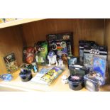 (Star Wars) A large collection of Star Wars memorabilia, toys, games and figures to include four