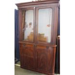 A William IV mahogany bookcase 205cm high, 128cm wide