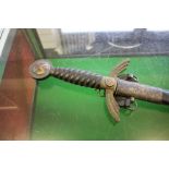 A German WWII Luftwaffe Officer's dress sword, the 30.30 inch blade by Paul Weyersberg of