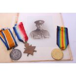 A World War I medal group awarded to O.W. Riches Royal Engineers, to include the 1914-18 medal,