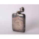 A sterling silver hip flask by Cornelius Desormeaux Saunders & James Francis Hollings (Frank)
