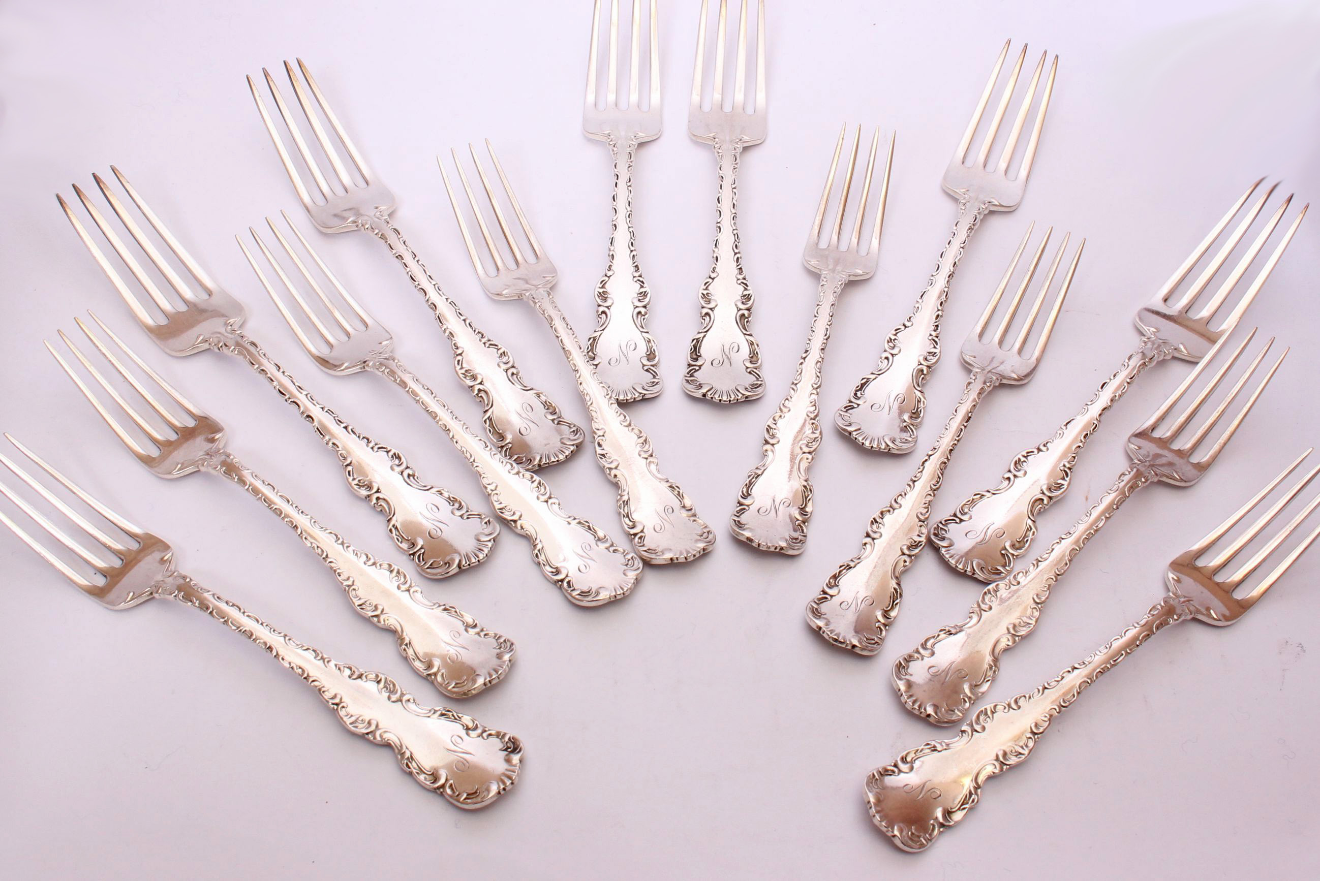 A near complete canteen of Birks (Canada) sterling silver, to include eight silver handled dinner - Image 3 of 4