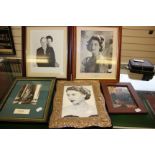 Royal photographs. Signed photographs of Elizabeth II and Charles and other Royal framed pictures.