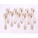 A collection of sterling silver teaspoons, to include a set of six tea spoons by Robert Williams &
