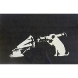 After Banksy (b. 1974)HMVScreenprint in black, numbered 101/1502004 Bearing signature lower right,