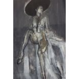 Ute Rathmann (German, Contemporary)'Hommage a Schiele XXXI'Limited edition print, numbered 3/