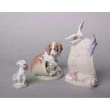 Lladro - two boxed models of dogs, 'A friend for life' and 'It wasn't me' together with a Lladro