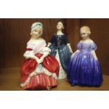 A Royal Doulton figure 'Marie' HN1370, and two others (3)