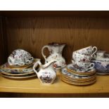 A collection of ceramic items to include Masons Ironstone and similar.