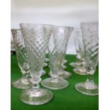 A group of twelve matched champagne flutes, some 19th century (12)