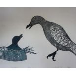 William Horton (20th century English School)'Hillocks Wood Herons' Gouache1984Signed in pencil lower