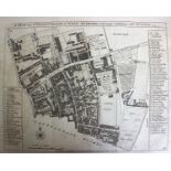 A collection of antique maps of London, including Southwark, Shoreditch, St Mary Rotherhith,